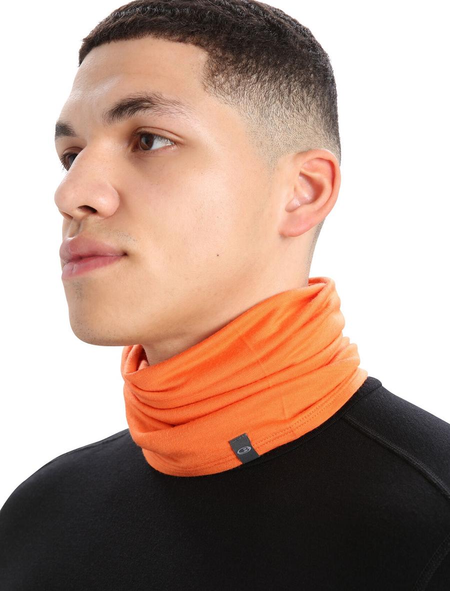 Szaliki Icebreaker Unisex Merino Flexi Chute Męskie Pomarańczowe | PL 1878EBCX